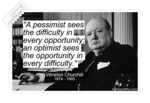 Differences between optimists and pessimists quote