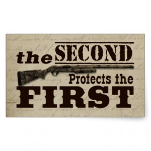second amendment protects the first