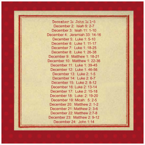 Christmas Bible Verse Countdown