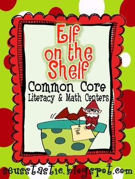 Elf on the Shelf!: Shelf Literacy, Math Center, Kindergartens December ...