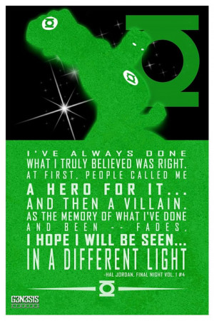 Hal Jordan quote