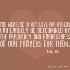 The measure of our love...