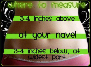 ... want to measure in 3 spots if you are applying to your stomach area