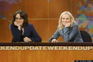 Tina Fey and Amy Poehler on Saturday Night Live: Weekend Update