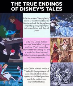 fairy tale endings # disney # facts princesses more creepy disney ...
