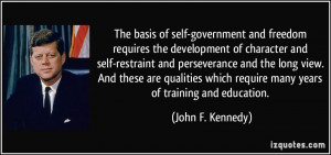 Quotes Character Development ~ The basis of self-government and ...