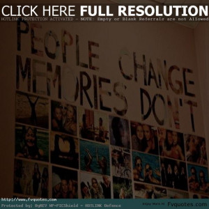 Vintage People Memory Change Quote -