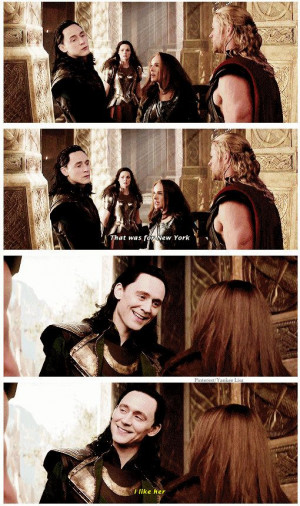 If Loki bases how much he likes someone by their desire to punch him ...