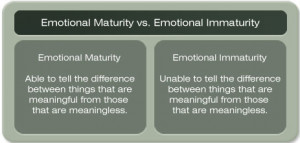 Emotional Maturity vs. Emotional Immaturity