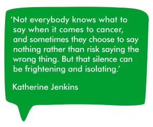 Not everybody knows what to say when it comes to cancer, and sometimes ...