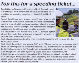 Top this for a speeding ticket