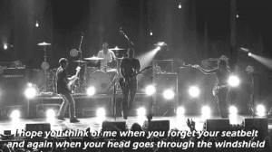 gif quote Black and White music rock lyrics vintage Concert Grunge ...