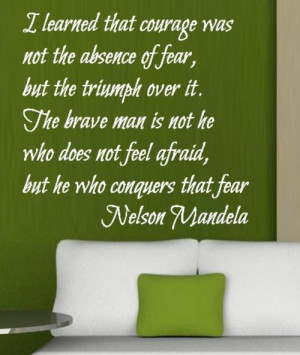 FREE SHIPPING - COURAGE NELSON MANDELA INSPIRATIONAL QUOTE 3 WALL ...