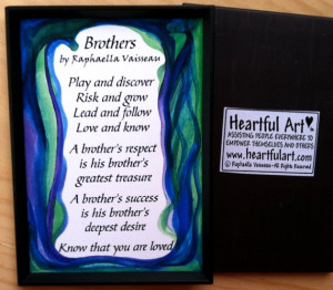 BROTHERS POEM MAGNET Original Words Family Appreciation Sayings ...