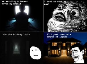 ... Marble Hornets. (via watching a horror movie by myself rage - Imgur