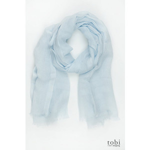 Boyfriend Italian Linen Scarf in Waterfall - Love Quotes Scarves