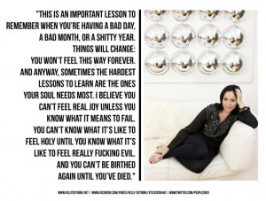 ... evil and you can t be birthed again until you ve died kelly cutrone