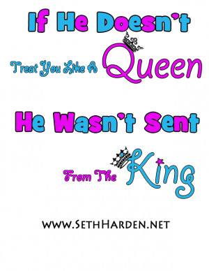 King And His Queen Quotes Queen quote graphic t-shirt. 