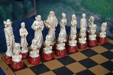 Stone Hogwarts Wizard Chess Set Family Game Harry Potter Chess ...