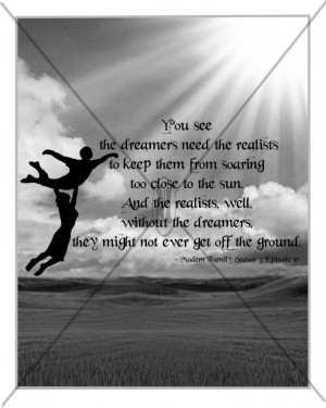 Dreamers vs. Realists Printable 8X10 Digital Print for the Artist or ...