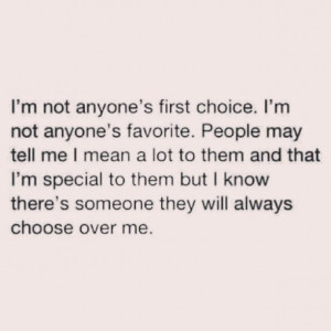 not a second choice anymore, I'm like a 1068945620th choice ️