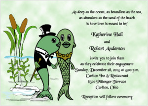 formal fish invitations for engagement parties