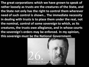 Teddy Roosevelt on Controlling Corporations