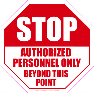 Authorized Personnel Only Sign Printable