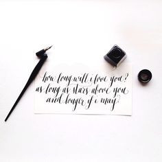 How long will I love you - Ellie Goulding || Modern calligraphy by ...