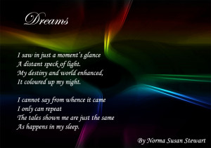 dreams poetry by patricia walter 2007 dreams dreams embrace the night ...