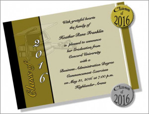 Invitations and announcements can be printed using the current year or ...