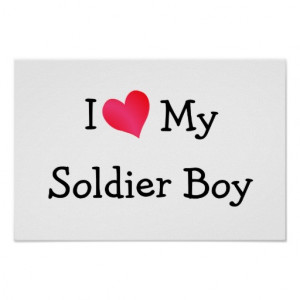 Miss My Soldier Graphics I love my soldier boy print