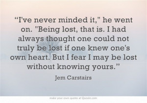 The infernal devices | quotes | Jem (James) Carstairs
