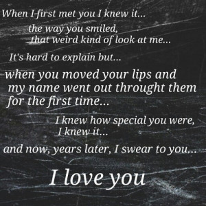 few words to my boyfriend, i love him. / My quotes♥