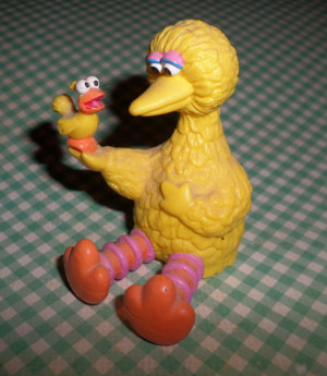 Sesame Street PVC Figure Big Bird with his pal Little Bird CUTE Cake ...