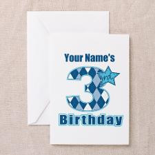 3rd Birthday - Personalized! Greeting Card for