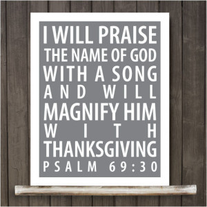 Thanksgiving Bible Verses from Psalms