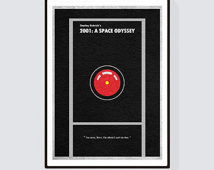 2001: A Space Odyssey Minimalist Al ternative Movie Print & Poster ...