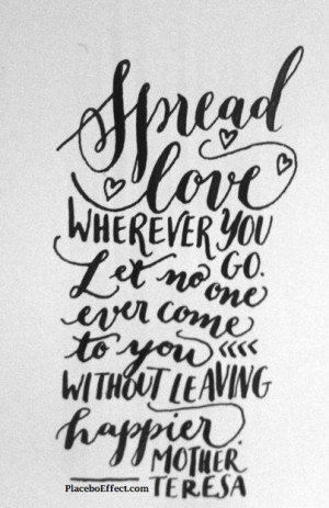 good vibes, love, quotes, mother theresa quotes