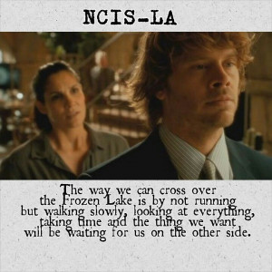 Frozen Lake - NCIS LA One of my favorite episodes because I totally ...