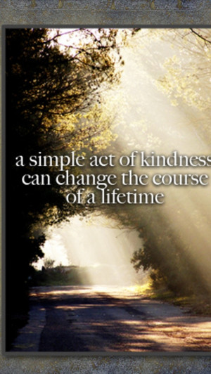 Simple act of kindness...