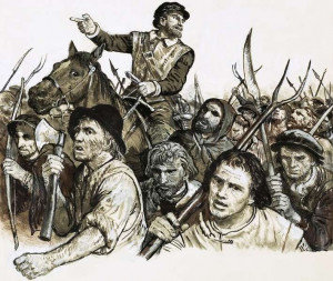 Robert Kett leading a peasants' revolt by C.L. Doughty
