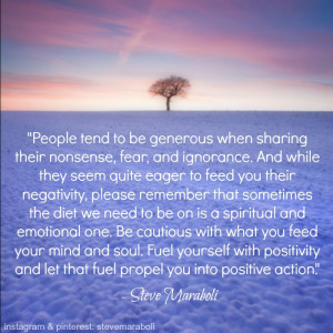 People tend to be generous when sharing their nonsense, fear, and ...
