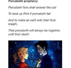To beat up Rick if Percabeth falls More
