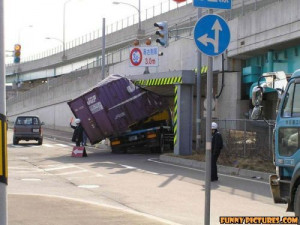 funny truck crash tunnel