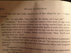 He's mine Quote from Dragonfly in Amber