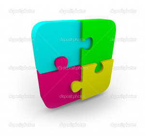 Puzzle Pieces Vector Design