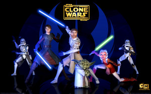 as opposed to Star Wars: The Clone Wars...