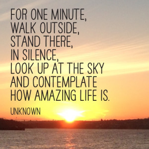 ... amazing life really is. Hope your day is filled with amazing moments
