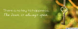 Key To Happiness Facebook Cover Image